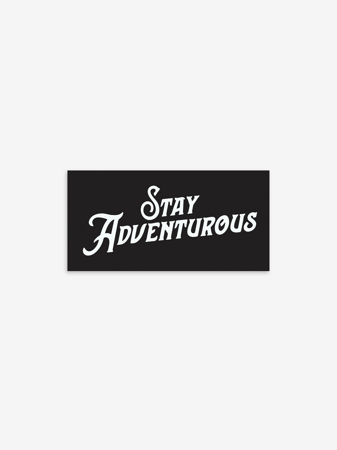 STAY ADVENTUROUS STICKER BLACK 🖤 – SMRT Tent Inc.