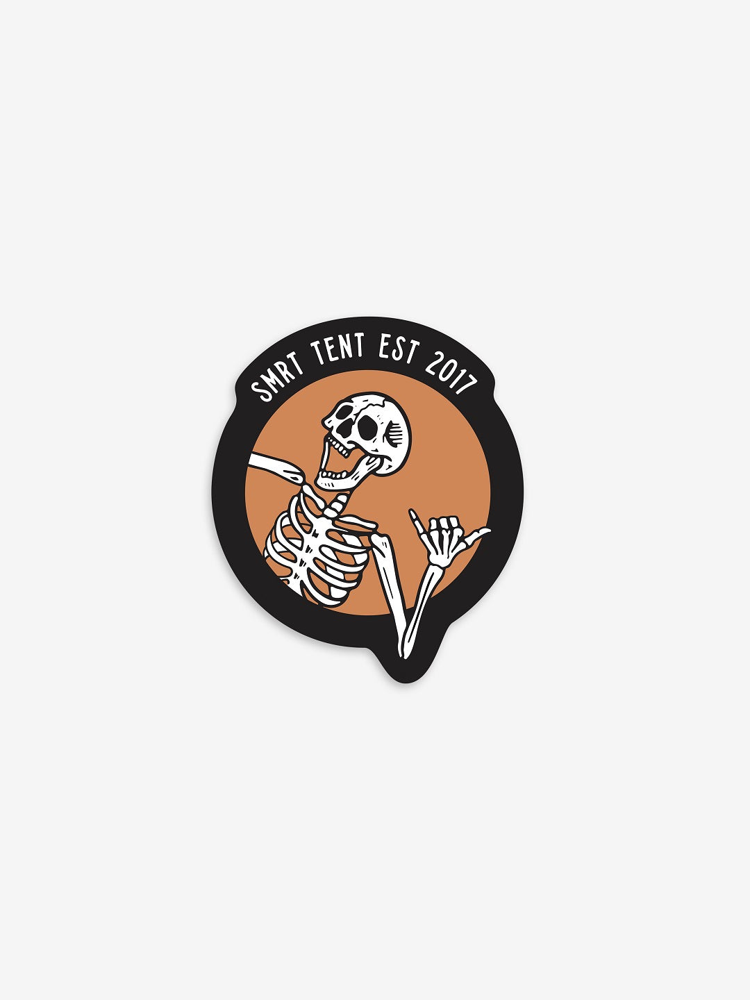 SKELETON STICKER BLACK 💀 – SMRT Tent Inc.